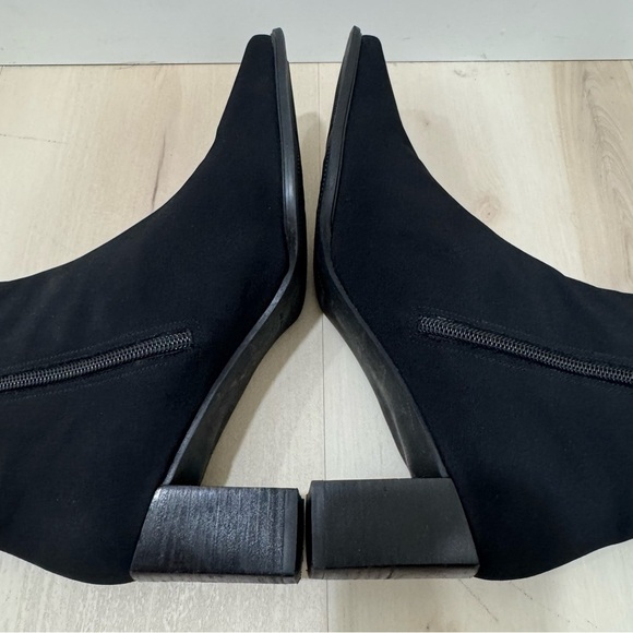 EUC Stewart Weitzman Windy Gore-Tex Black Bootie Boots Women's 9B Square Toe - Picture 8 of 14